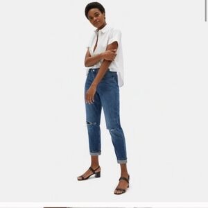 Everlane The Summer Jean Distressed Relaxed Fit Size 24